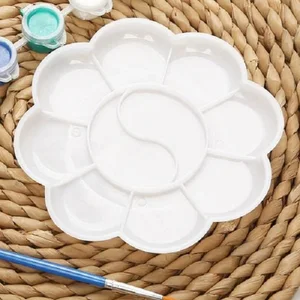 High Quality PP Airtight White Plastic Palette Painting Box Palette With Cover