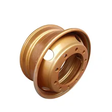 Manufacturer's New Gold-Finished Steel Tractor Wheel Hub Assembly Low Priced Trailer Truck Wheels with Silver Finish