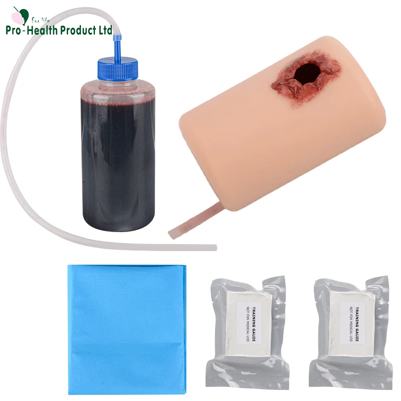 Gunshot Wound Packing Model Practice Kit With Tourniquet, Bleed Control ...