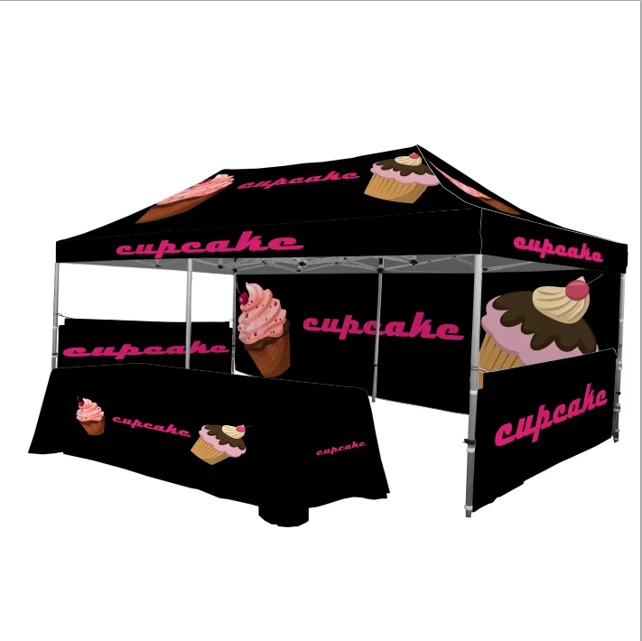Custom Logo Advertising Fold Pop up Marquee Heavy Duty Gazebo Frame Tent 3X3 3X6 10X10 Outdoor Trade Show Canopy Tents for Event