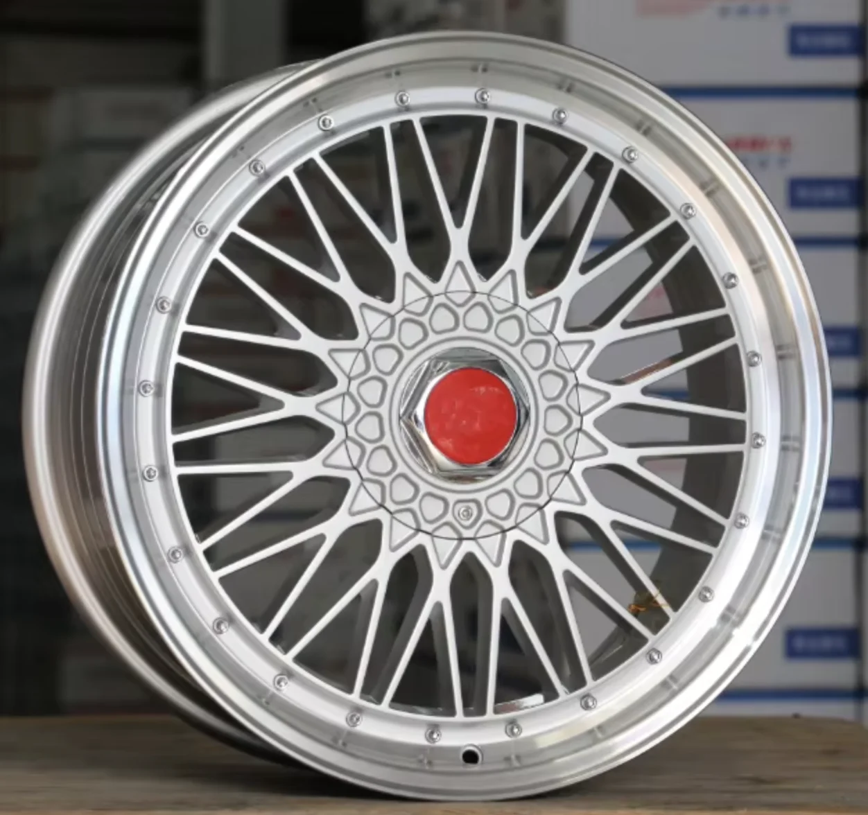 For Japan Style Multi Spoke 15 16 17 18 19 Inch Silver/Black Car Alloy Wheel Rims