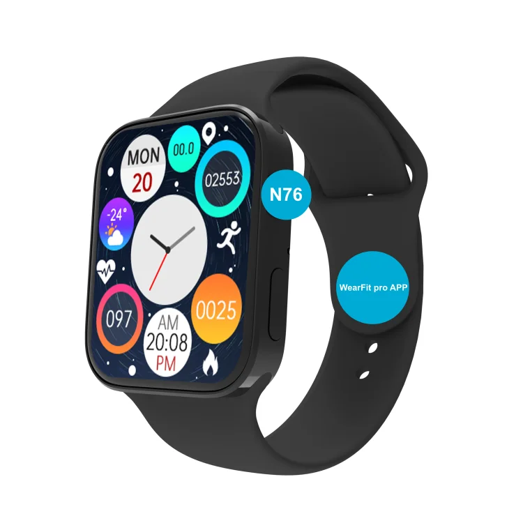 N76 Smart Watch 7 Series Rightangle Metal Frame 44mm Double Button  Bluetooth Call Smartwatch Sale, Price \u0026 Reviews | Gearbest