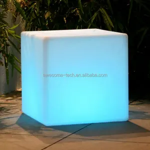 Cafe Shop Mood Led Cube Light Table Centerpiece USB Rechargeable Wireless Decoration Lights