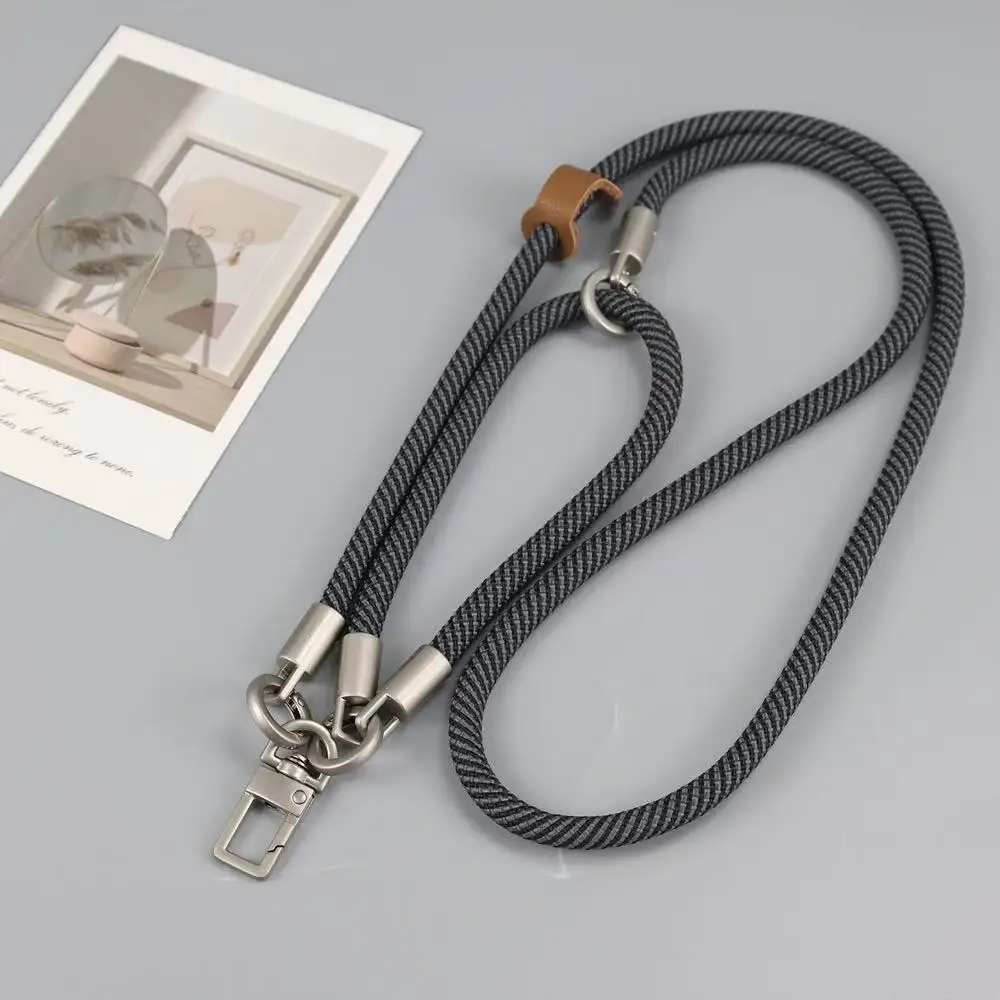 Adjustable Crossbody 8mm Polyester Phone Strap Detachable Three-Purpose Lanyard Hanging Neck Shoulder Strap Wrist Strap