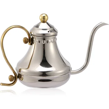 Stainless Steel Turkish Pour Over Coffee Kettle Handmade Coffee Drip Pot