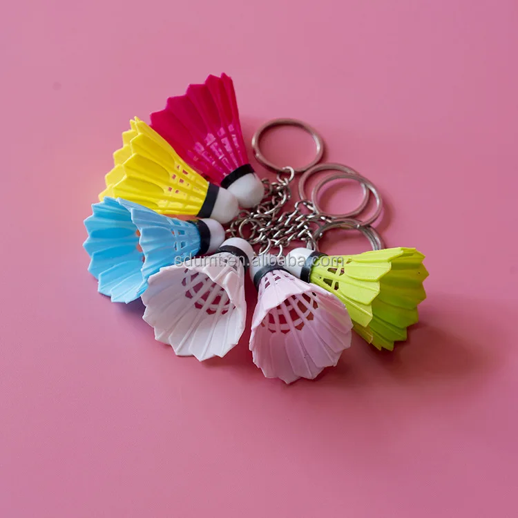 Mini Simulation Badminton Keychain Pendant Sports Pendant Small Gifts