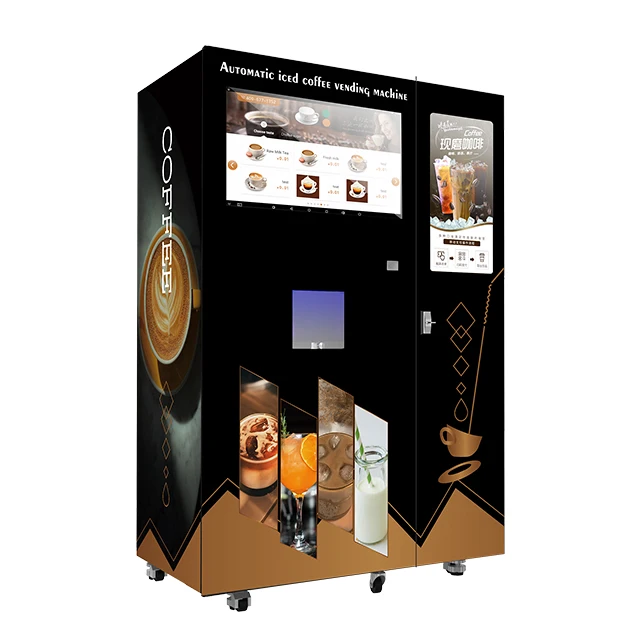 Ice Vending Machine Commercial Ice Cube Coffee Machine Coffee Liquid Dispenser Vending Machine China Factory
