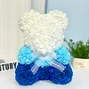 Gradient blue rose bear