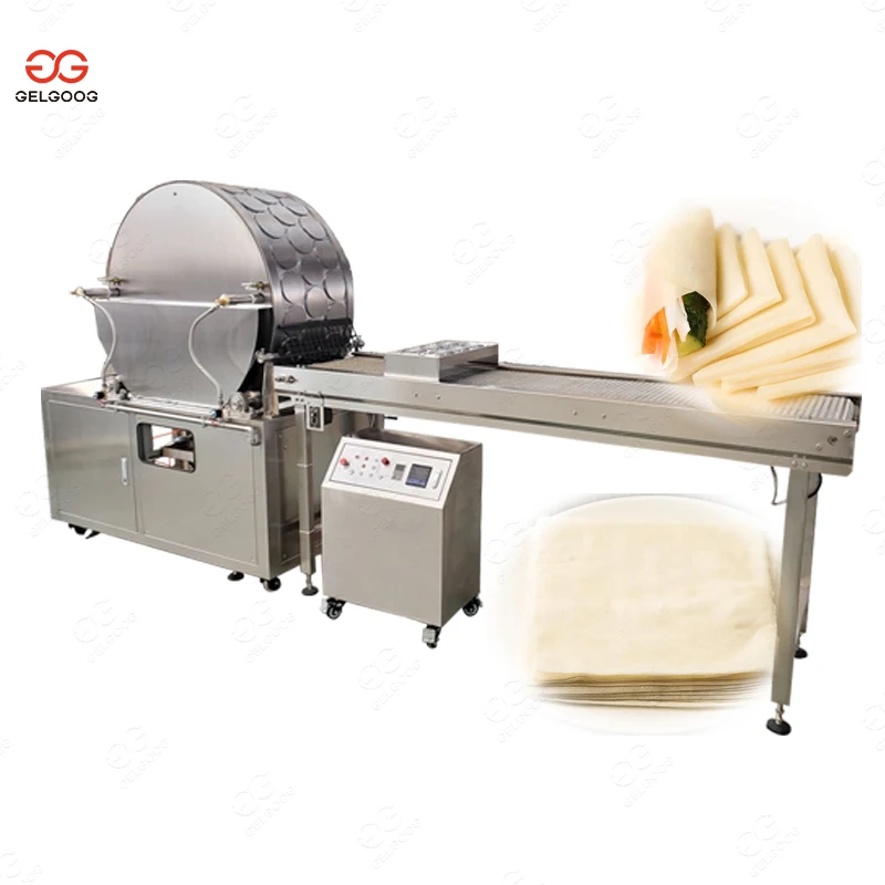 Factory Supply Directly Spring Roll Popiah Skin Making Lumpia Wrapper Machine Price