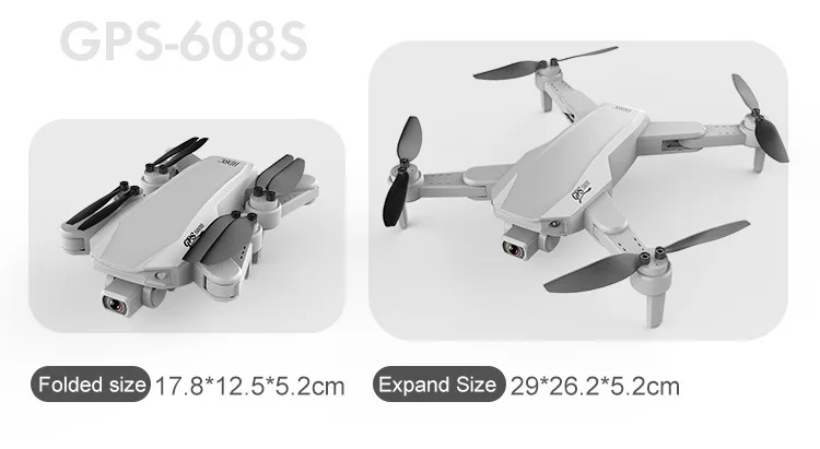 Hot selling 5G brushless optical flow dual lens 6K HD aircraft quadrotor aerial photography S608GPS remote control drone