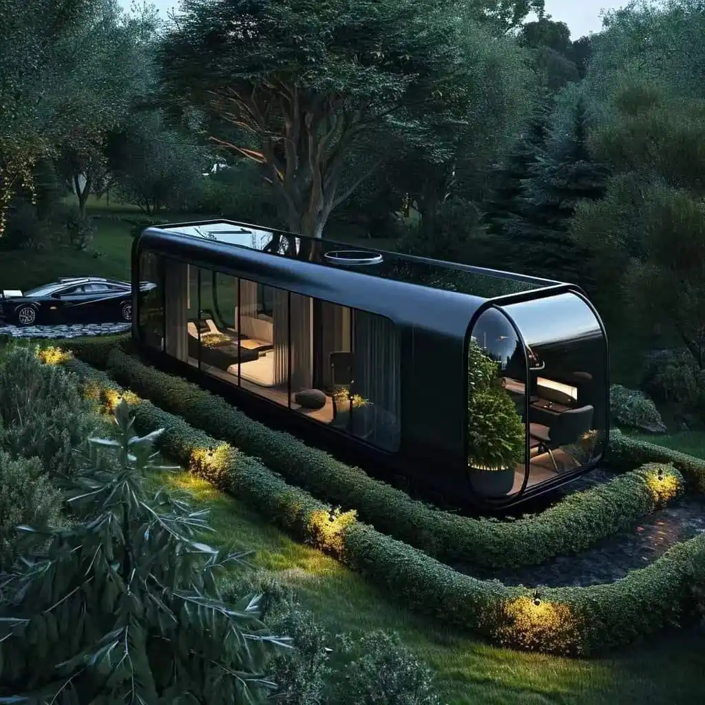 Luxury  Prefabricated Capsule Hotel Cabin Container House Solution Smart Capsule House Commercial Space Casas Prefabricadas
