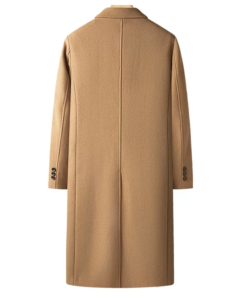 Men's Winter Coat Double Faced Wool Trench Blazer For Outdoor_voghion.com