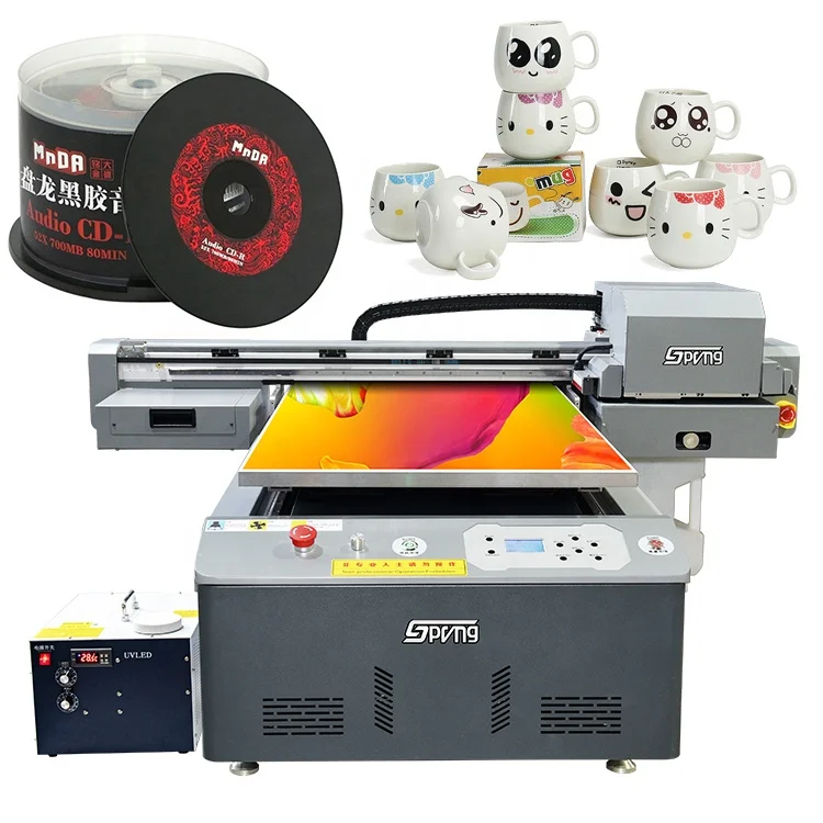 Wide Format Multifunction Digital Sublimation Printing A1 Printer UV Flatbed Printer 3d Effect Glass Led 6090 Flatbed UV Printer