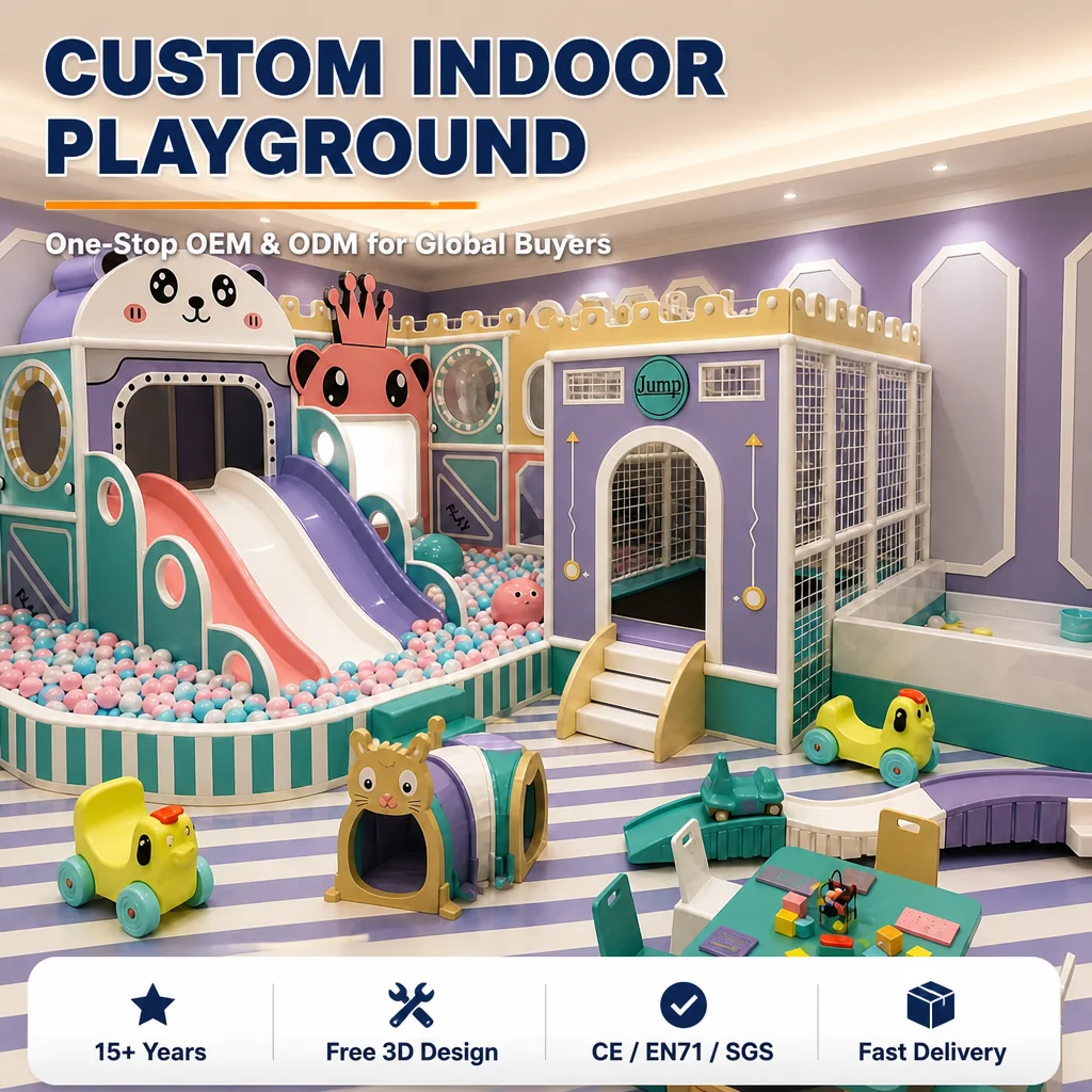 Kids Indoor Soft Playground Naughty Castle Equipment CE Certified Ball Pit Slide Climbing Wall Foam Padded for Commercial Zone