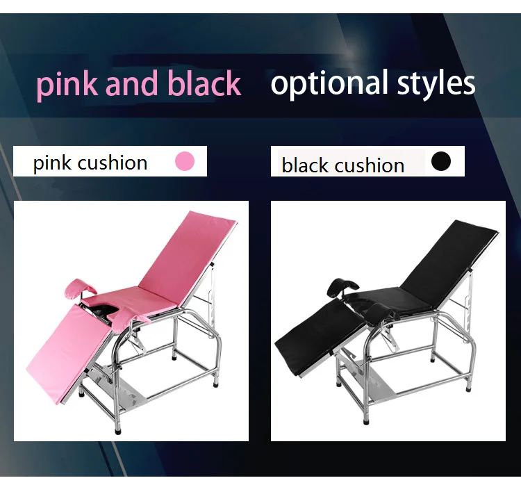 Hospital Multifunction Stainless Steel Chair Obstetric S.S.Gynecology Examination Bed