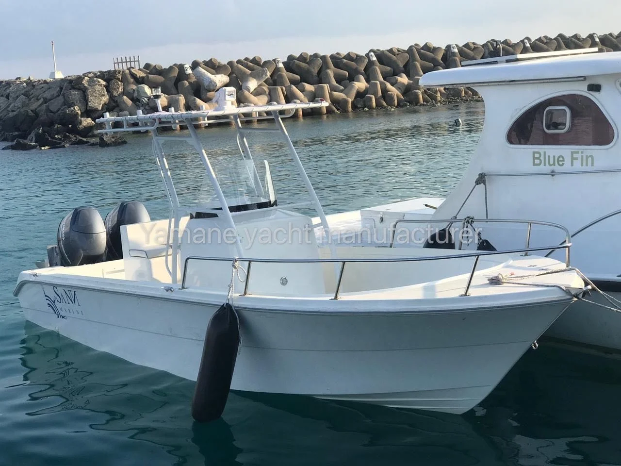 24 ft New Model FRP Fishing Boat With Canopy - Ideal Fiberglass 