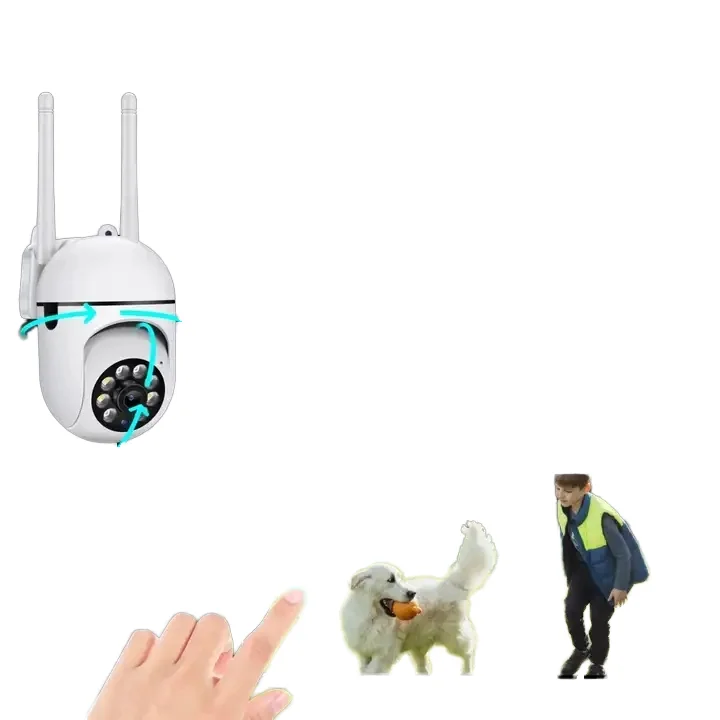 A7 Zoom IP Camera 2MP Surveillance Alarm Wireless Bulb-shaped Camera WIFI Indoor Camera With Night Vision