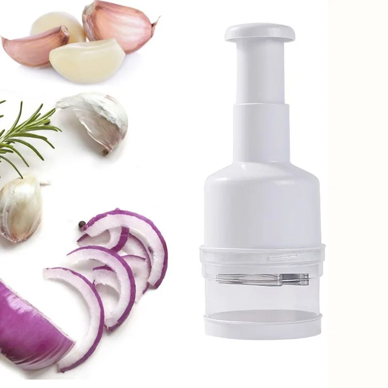 BST Kitchen Gadget Restaurant Mini Manual Press Garlic Vegetable Chopper Machine Onion Chopper Cutter