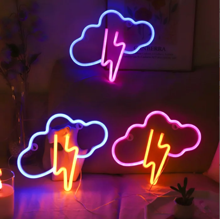 Thunderstorm Battery/usb Operated Hanging Kids Room Wall Party ...