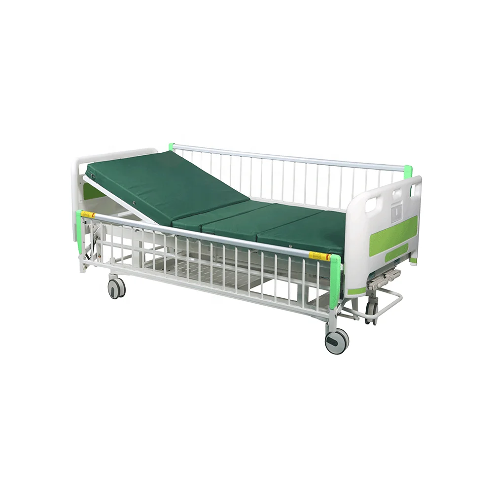 Extra-Wide Adjustable Foldable Hospital Bed Infusion Ready Durable Steel Construction Guardrail Safety Systems 2-Year Warranty 6
