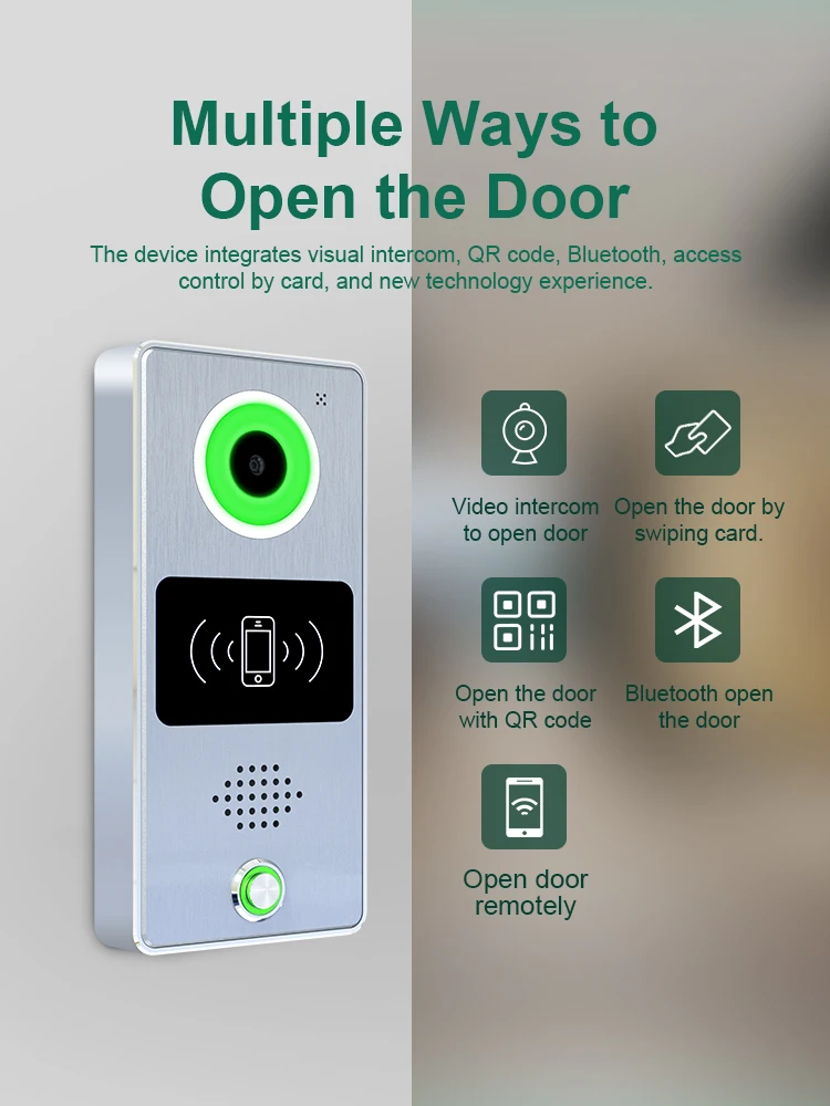 Cloud Visual Intercom Doorbell Access Control For Villa And Apartment ...