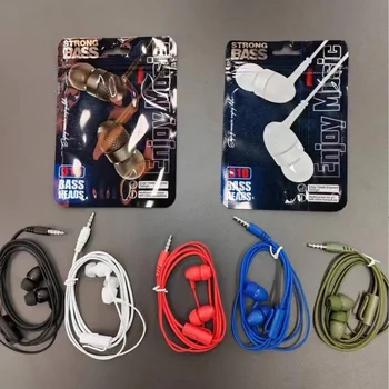 cell phone mobile phone handsfree earbuds 3.5mm African 3 Wire Earphone Cable Earphones Headphones Wired Orginal