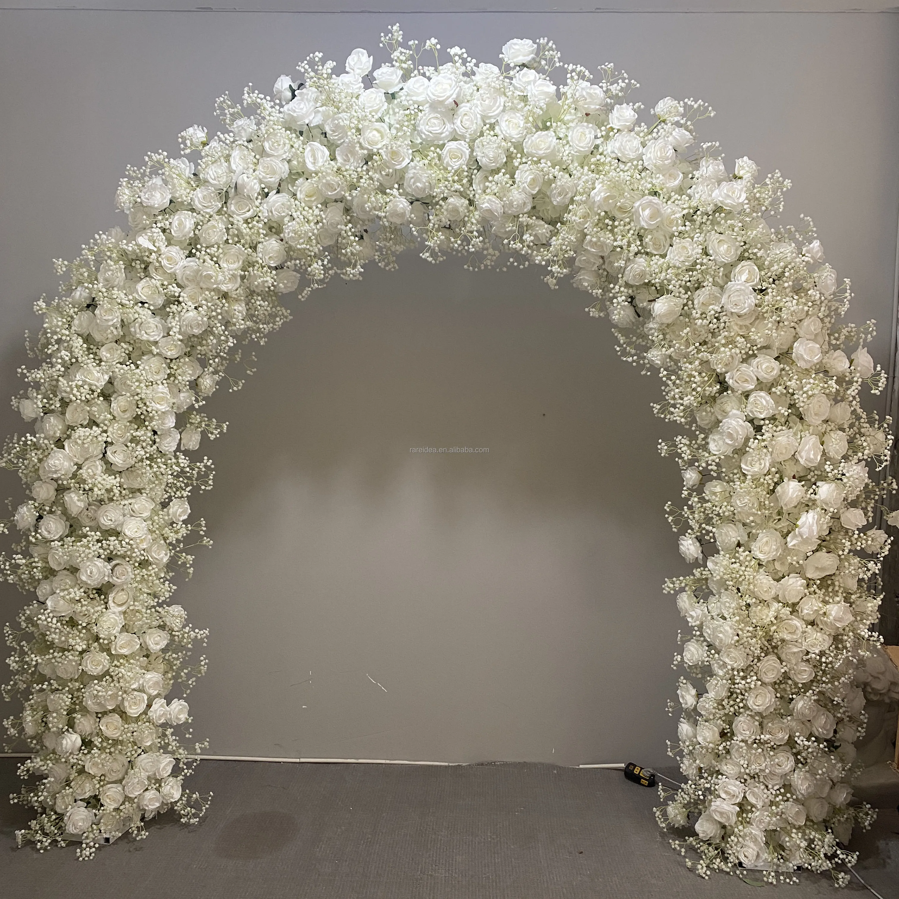 High Quality Silk Faux Rose Flowers Runners Fake Floral Aisle Runner ...