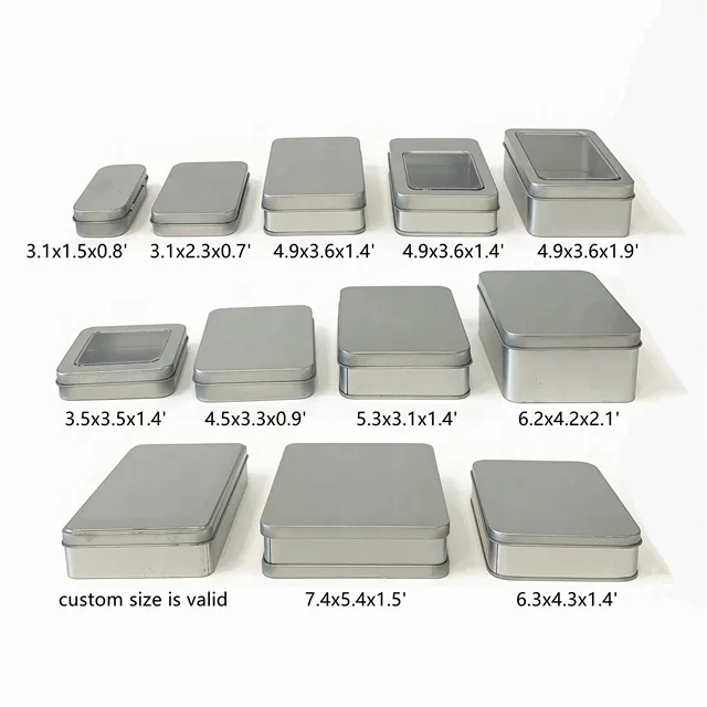 Manufacturers Custom Small Metal Hinge Packaging Tin Box