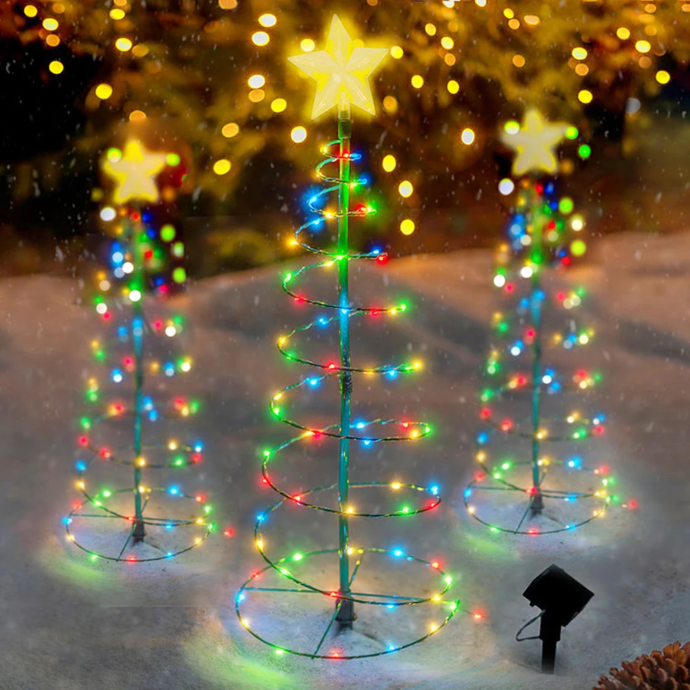 Spiral Tree Light with Remote Control for Outdoor Christmas