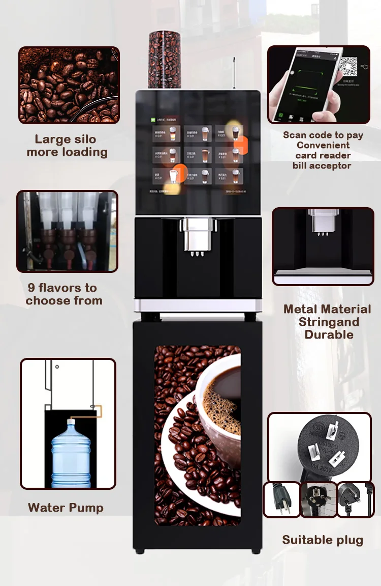 Self Service Commercial Fully Automatic Qr Code Water Pump Table Top