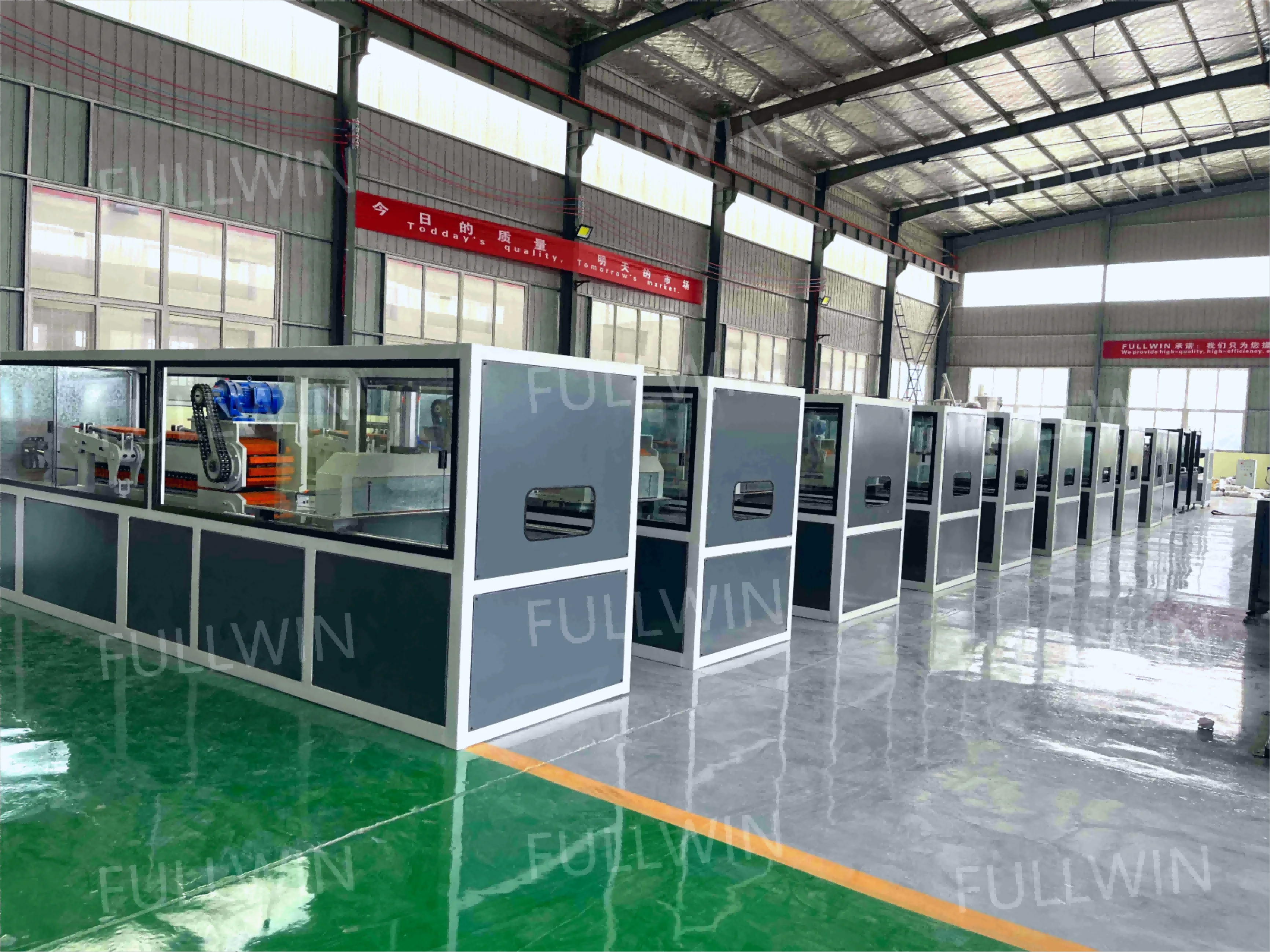 Pvc Wpc Profile Extrusion Line Production Wpc Iet Floor Decking Floor Panel Forming Making Machine Making for Board Full Line