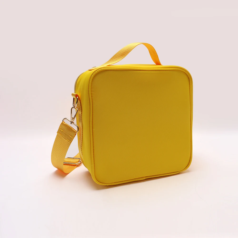 Custom Cooler Bag Insulated Soft  Mini Picnic Basket Cooler Bag Thermal Meal Tote Washable Lunch Box Kids Embark Lunch Bag