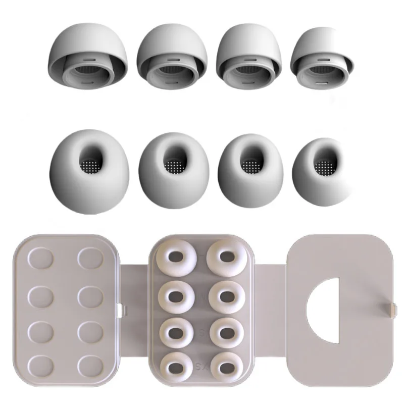4 Paires D'embouts Pour AirPods Pro - Avec Trou De Réduction Du Bruit - Soodyoow