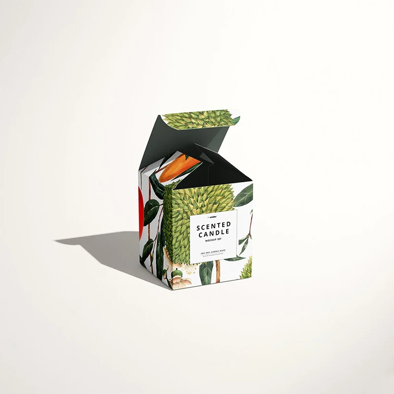 Personalised Gift Box Candle Biodegradable Candles With Box Organic Soy Personalize Wholesale Flower Wax Candle Box
