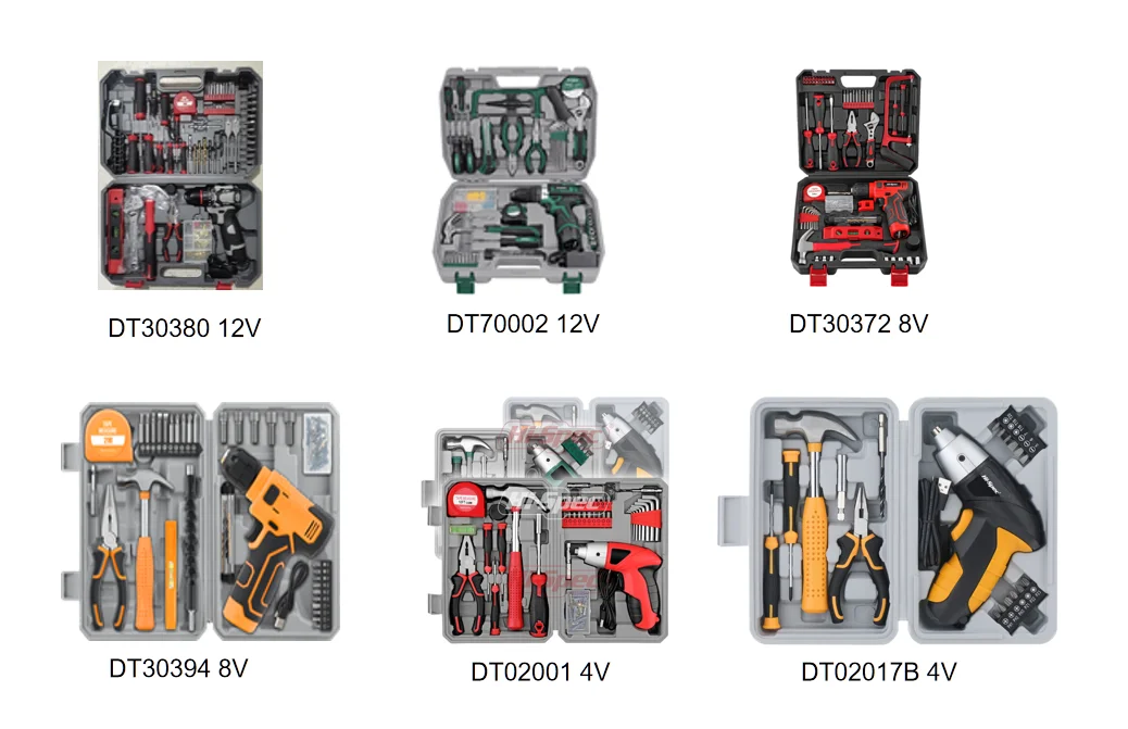 Hot-Selling 13pc Small Household Basic DIY Hand Tools Set Home Tool Kit in a Portable Tool Case for Online Retail