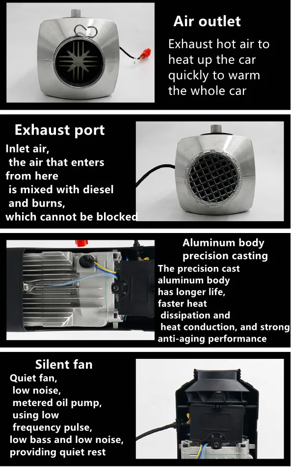 Diesel Heater 12v Car Parking Heater 5kw Diesel Air Heater For Car