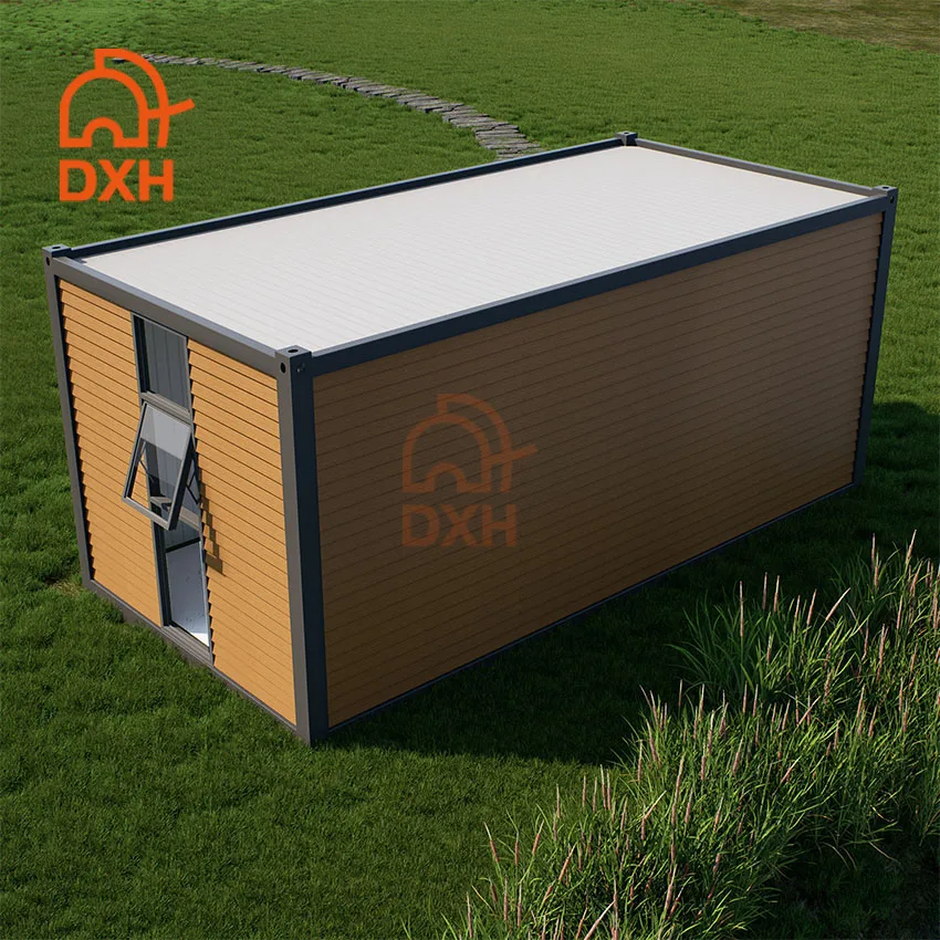DXH Wholesale Custom Prefab Small  Modular Base Frame Container Prefabricated Homes Kit  House