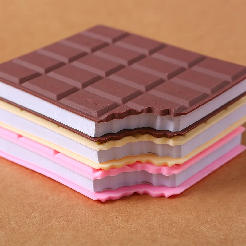 Wholesale High-Appearance Mini Notebook Scented Chocolate Notepad with Loose Leaf Mini Memo Book