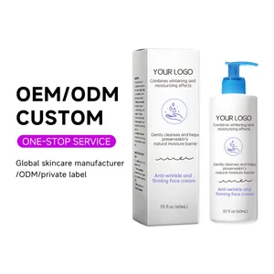 OEM ODM Beauty Product Skin Care Fine Lines Compact Lifting Anti Aging Whitening Face Vegan Lotion Anti-wrinkle Firming Cream