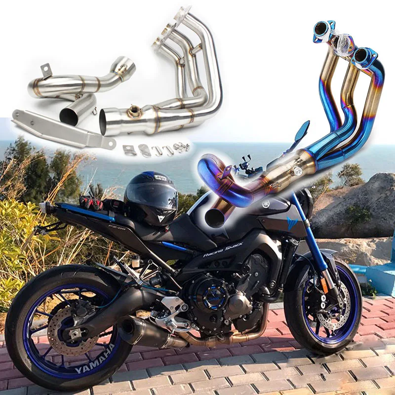 Мотоцикл 51 мм Полная система скольжения на выхлопной трубы для Yahama FZ09 MT09 FZ-09 MT-09 2014 2015 2016 2017 2018 2019 2020 без Tracer