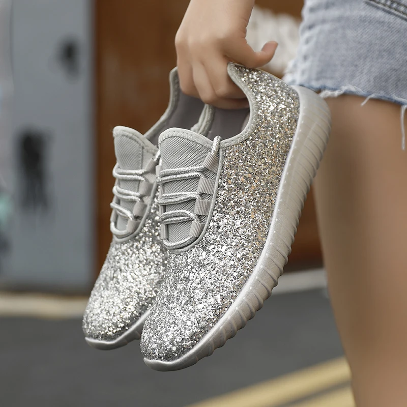 glitter running shoes