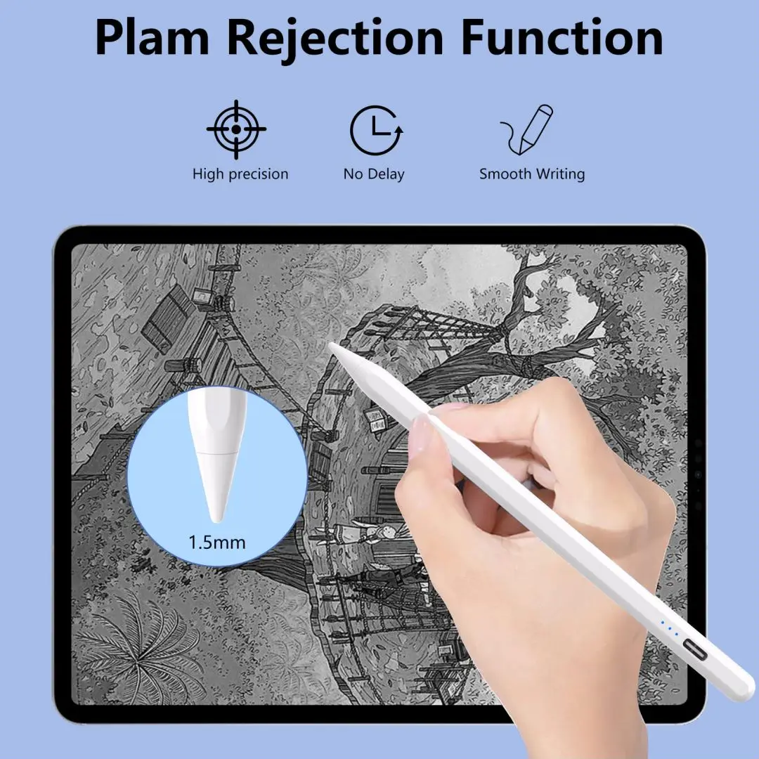 New Design Capacitive Screen Touch Smart Stylus Pen for Ipad Pencil Charge Stylus Pen for Apple Ipad Apple Pen Pencil