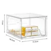 Single drawer type, transparent [with 4 anti-slip pads]