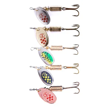 Cheery New Design Metal Spinner Bait 4g-19g Hard Spoon Durable Treble Hook for Ocean Bass Trout Saltwater Carp for Marlin Target – Metal Jig – view 3