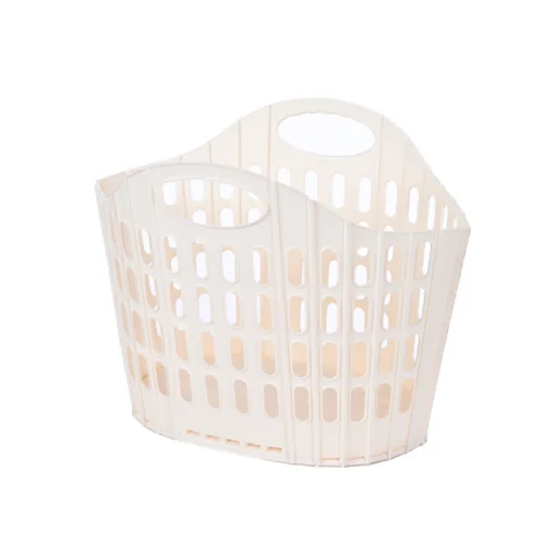 product quality upgraded folding pp laundry hamper for home hotel dirty clothes organizer portable collapsible plastic storage basket-32