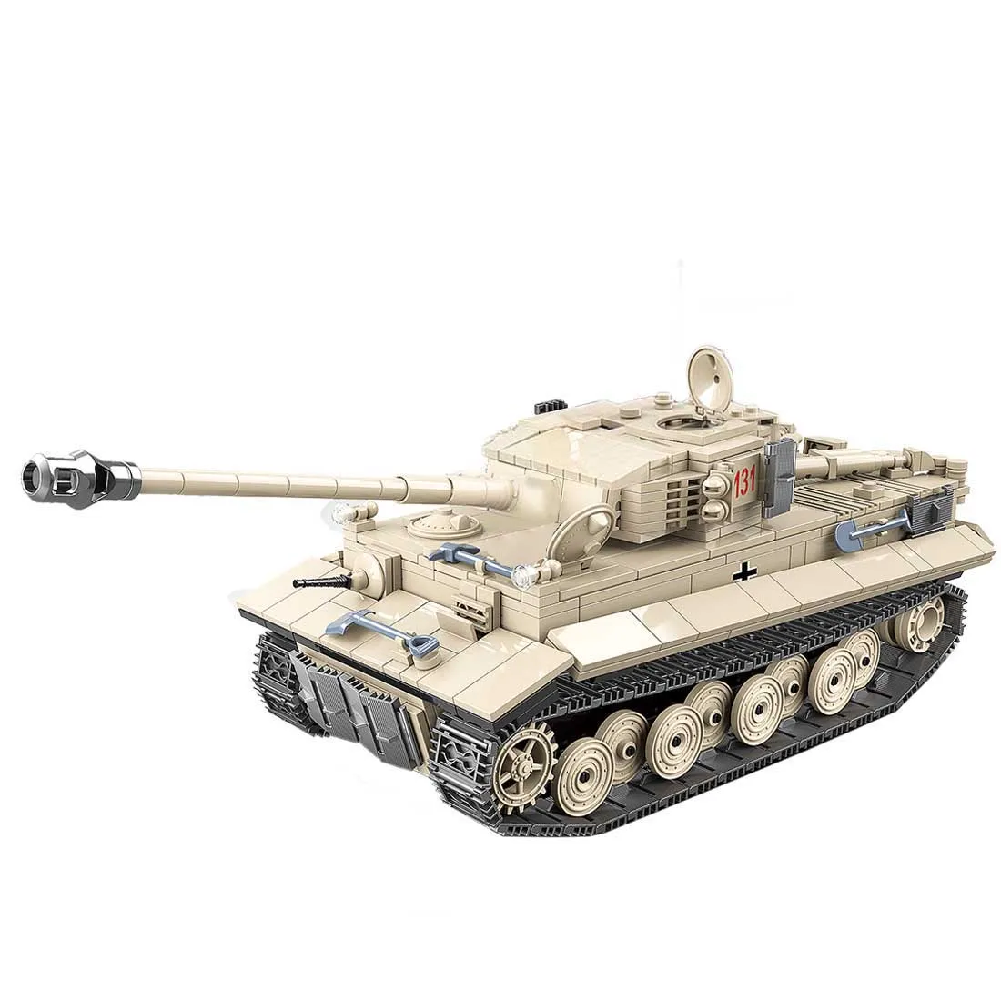 General Jims WW2 Military Army German Tiger Tank 131 Model Toy Building Brick Set 1018 Pieces
