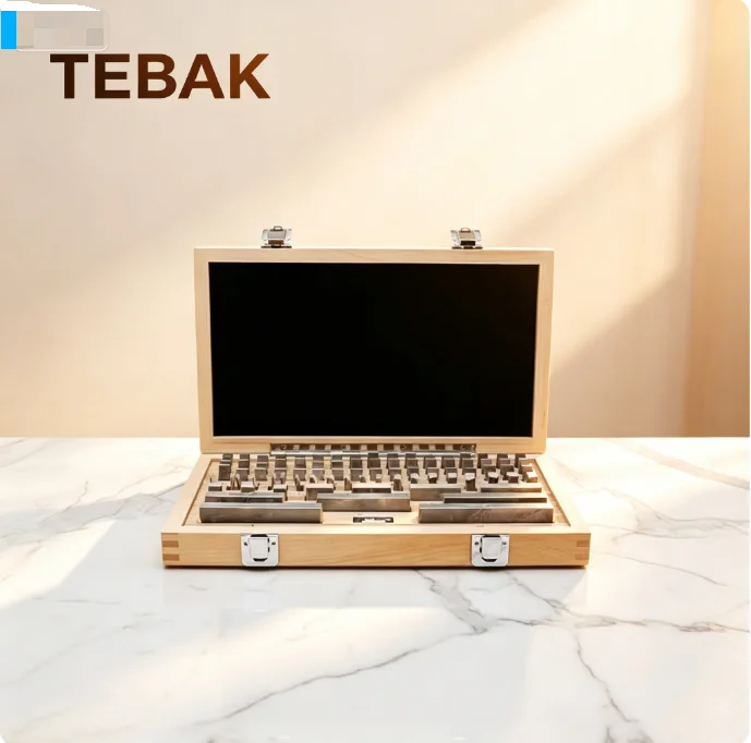 TEBAK Precision High Speed Steel Gauge Block Set, Length Standard Measuring Blocks