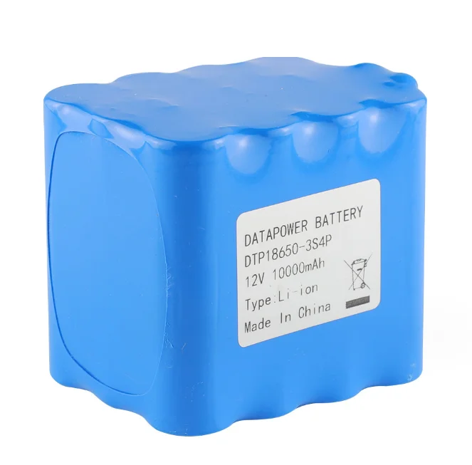 OEM Custom 12v Lithium Battery 18650 12V 10000mah 3S4P 18650 Battery Pack