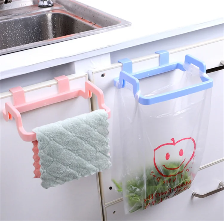 Portable Hanging Kitchen Trash Bag Garbage Home Holder Storage Rack Gadgets Tool 
