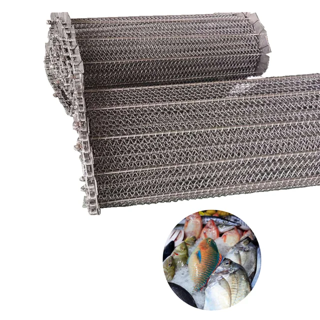 Stainless Steel Conveyor Belt Metal Chain Link Mesh Belt Spiral Balance Weave Wire Mesh Belt Screen for Food Industry Processing 6
